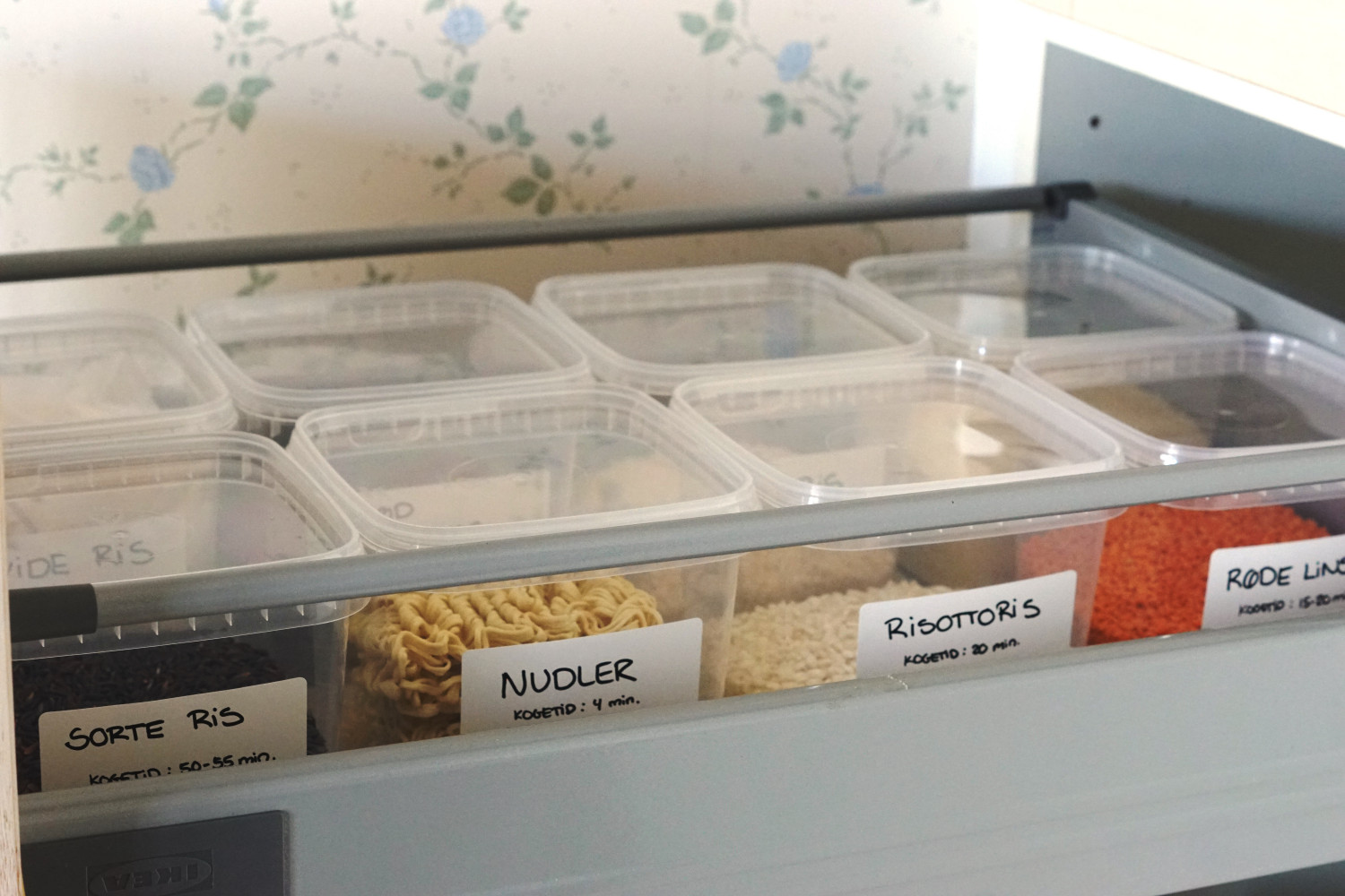 Køkkenorganisering: Kolonialvarer