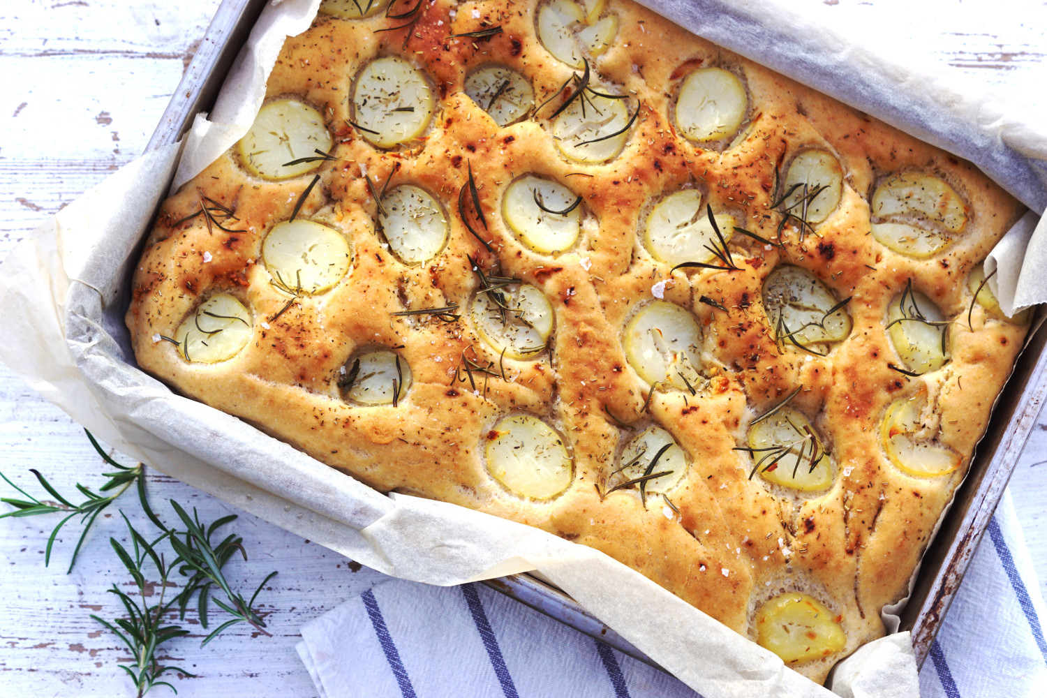 Kartoffelbrød i fad