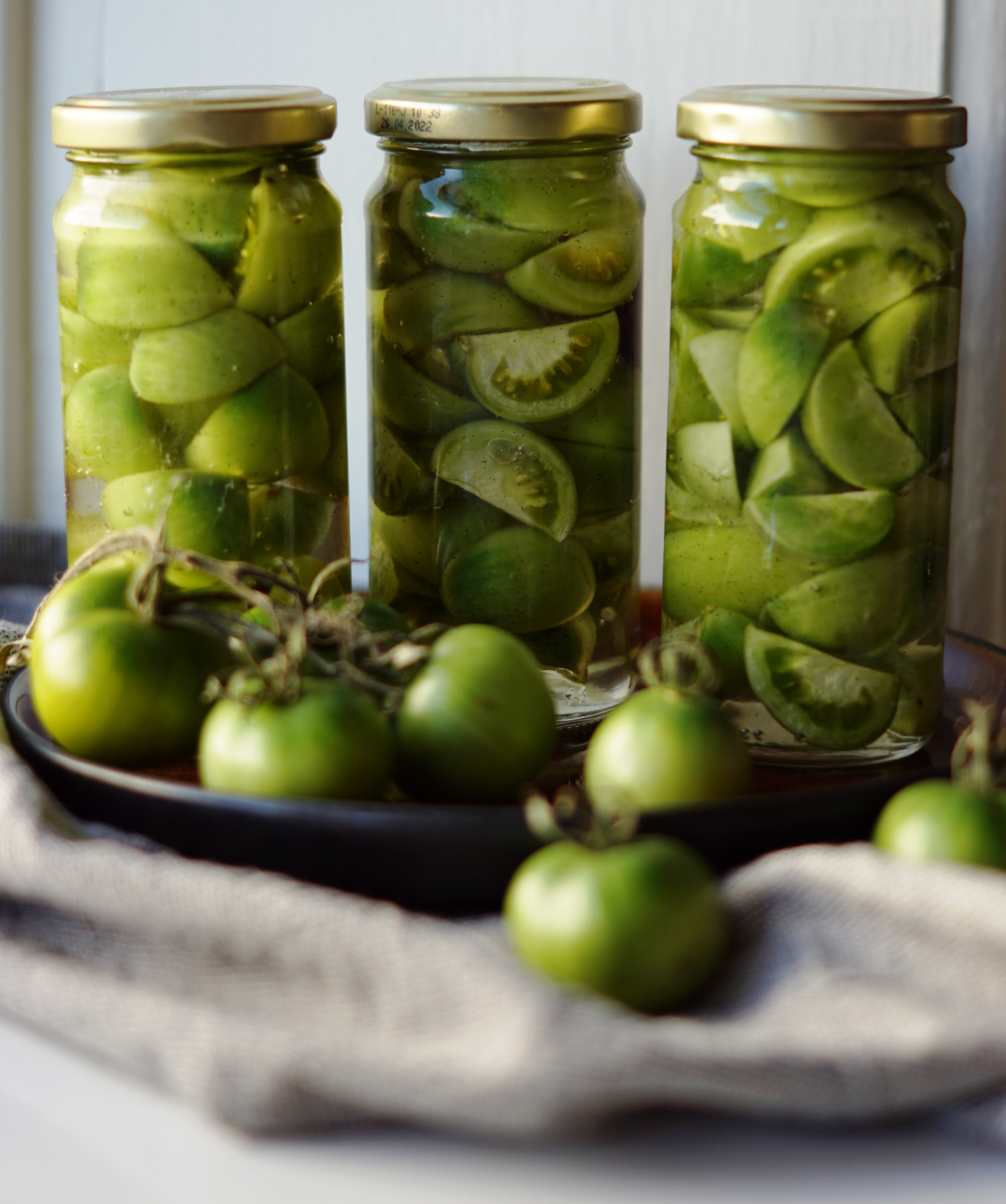 Syltede grønne tomater