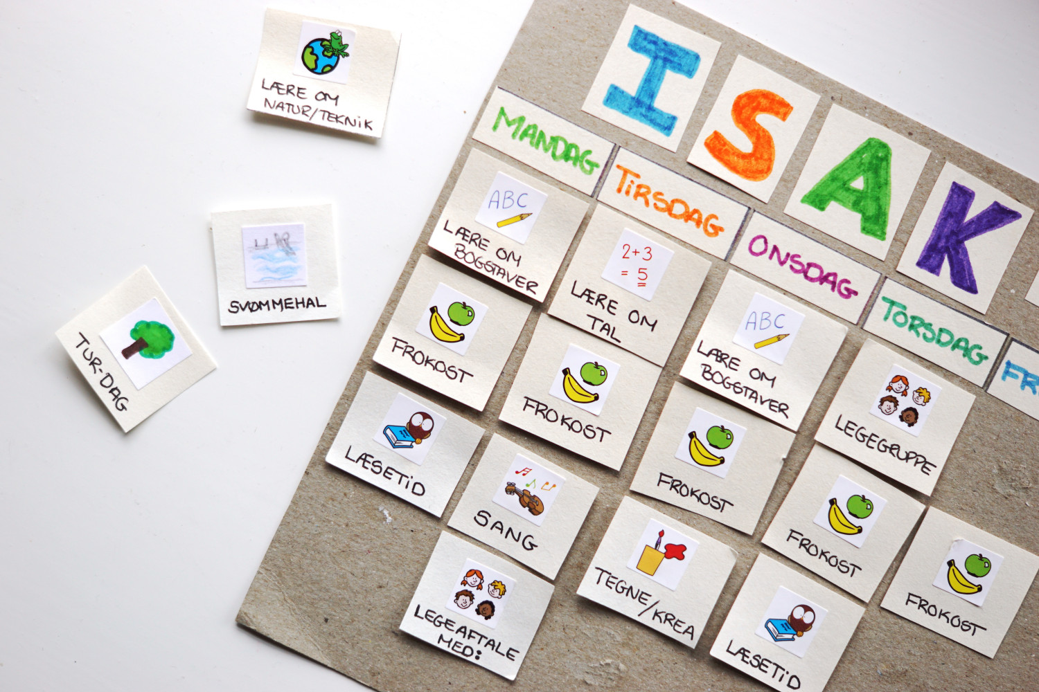 Hjemmepasning: Sådan ser vores uge ud