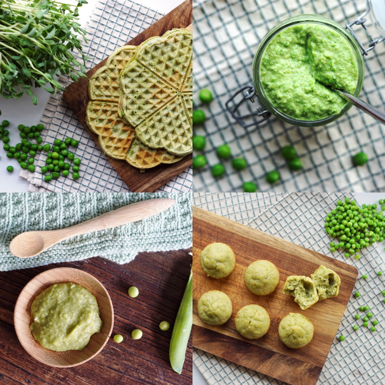 4 x babymad med ærter