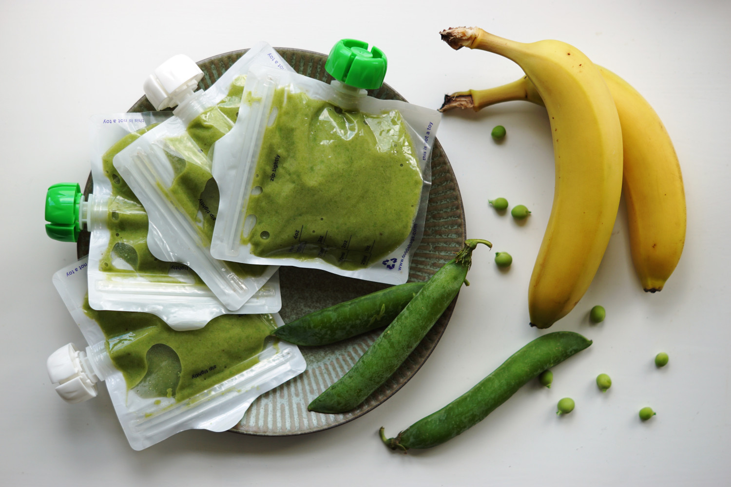 Grødsmoothie m. ærter og banan (+4 mdr.)