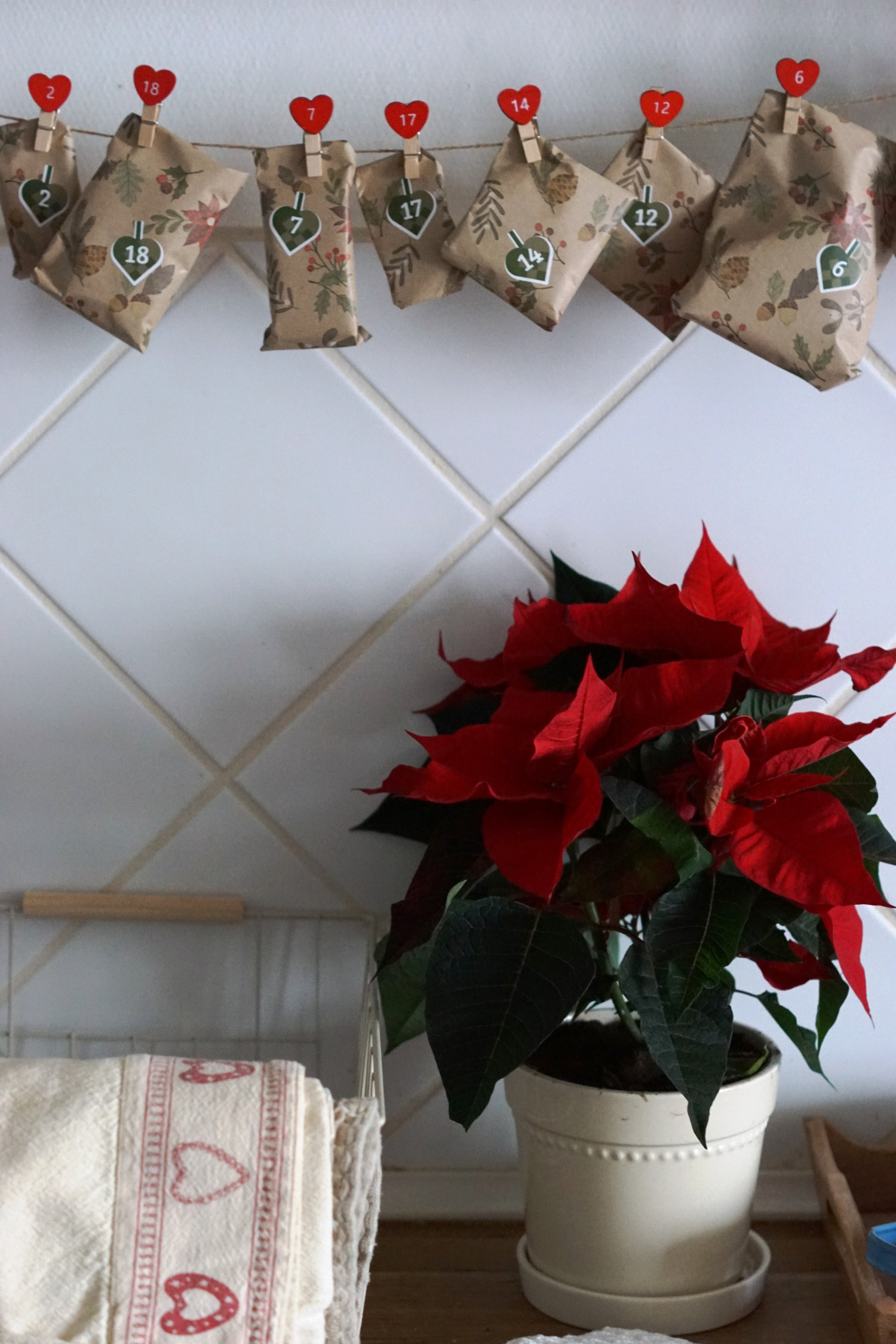 Hjemmelavet julekalender (m. slik/snacks)