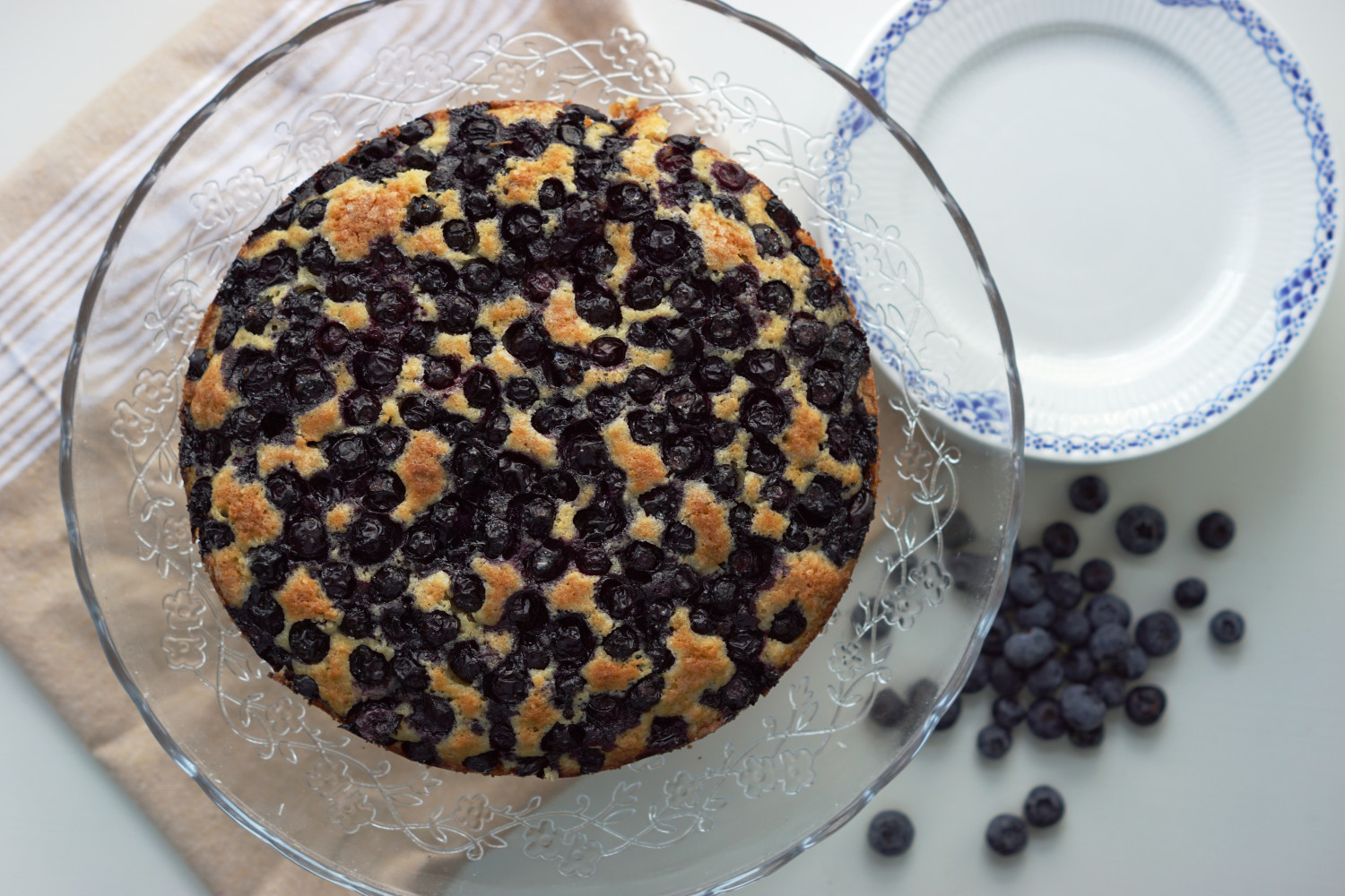 Blåbærkage