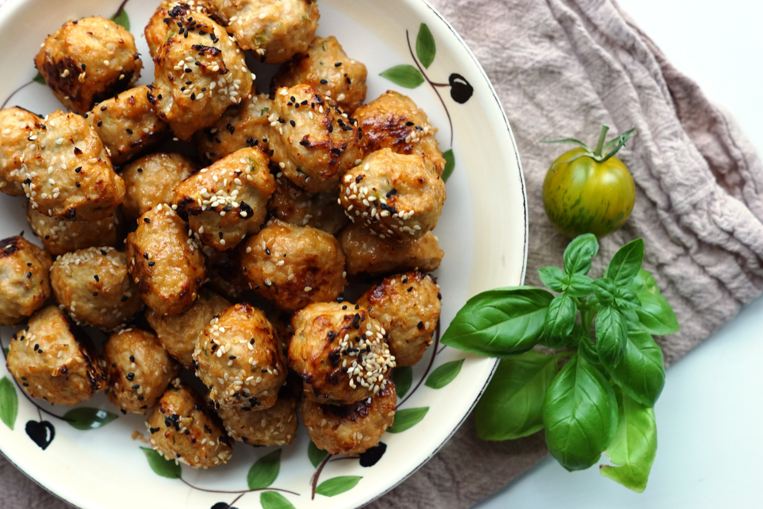 Kyllingekødboller m. teriyaki