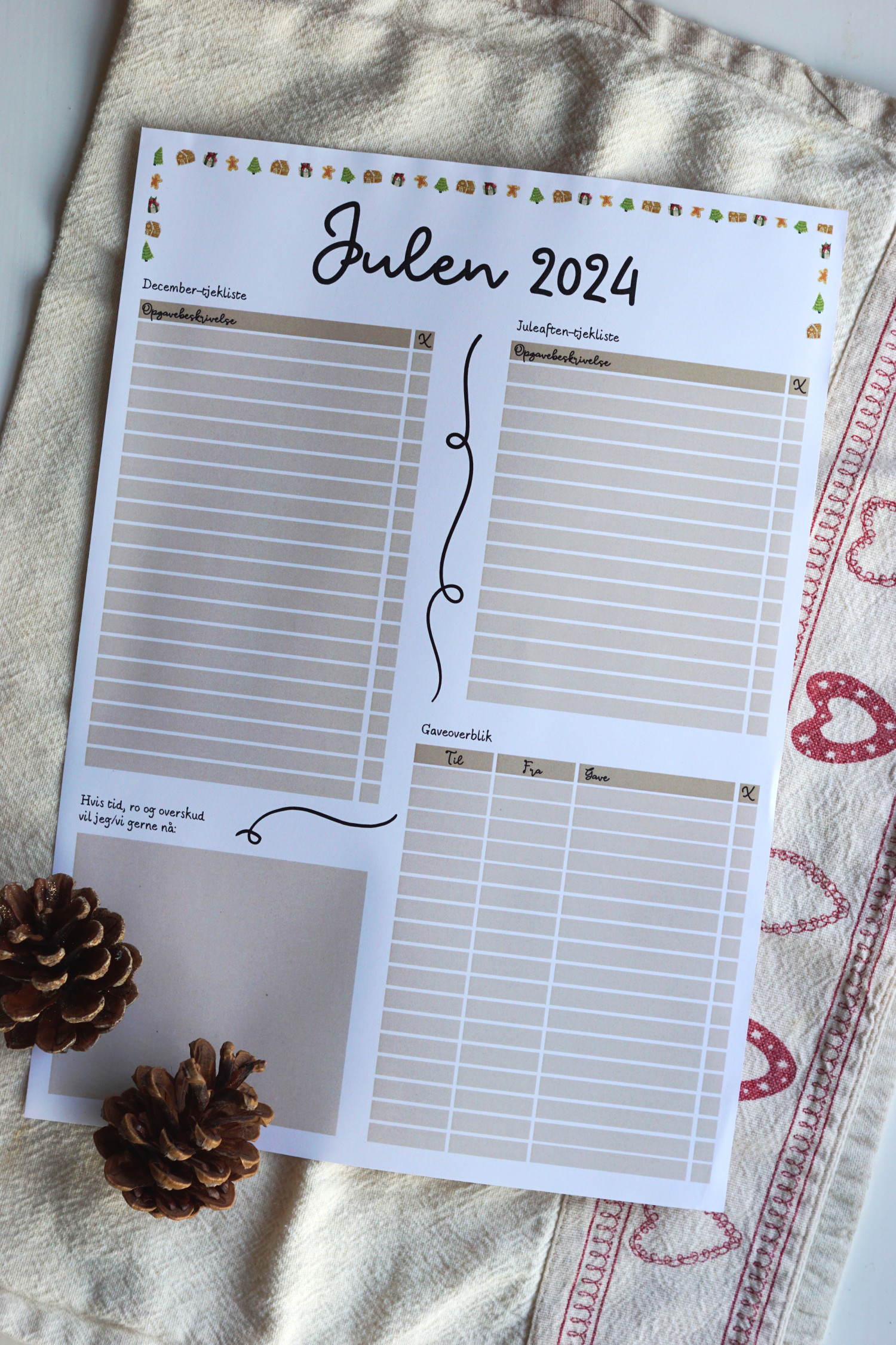 GRATIS: Juleoversigt – tjeklister til december og juleaften